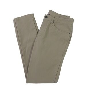 Lululemon Mens ABC Pants Slim Tan Khaki Chino Stretch Pants 31x31